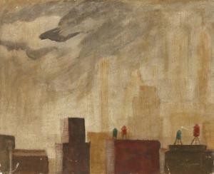 LIEBERMAN MEYER F 1923-2013,'Modern Landscape',Butterscotch Auction Gallery US 2014-07-13