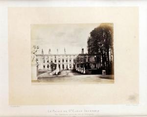 LIEBERT Alphonse J 1827-1913,Le palais de Saint-Cloud incendié,Pillon FR 2015-10-10