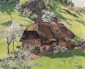 LIEBICH Curt 1868-1937,Black Forest house in a summer landscape,Kaupp DE 2014-12-06