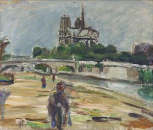 LIEBKNECHT Robert 1903-1994,Blick auf Notre Dame,Galerie Bassenge DE 2023-12-02