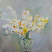 LIEBMAN,Daffodils in Glass Vase,Hindman US 2015-10-01