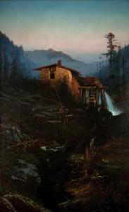 LIEBSCHER Karl 1851-1906,Jitro na Šumavě,1882,Art Consulting CZ 2012-03-18