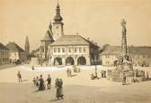 LIEBSCHER Karl 1851-1906,The Town Square in Velvary,Palais Dorotheum AT 2012-05-26