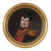 LIENARD Jean Auguste,Portrait d\’un officier au régiment de chevau-lége,1813,Tajan 2022-10-27