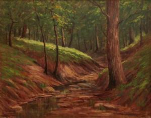 LIENEMANN George 1887-1965,Indiana, wooded landscape,Wickliff & Associates US 2009-10-17