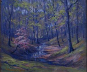 LIENEMANN George 1887-1965,Spring Landscape with Creek,Wickliff & Associates US 2009-10-17