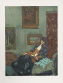 Liepke Malcolm T. 1954,Woman Reading,Ro Gallery US 2013-03-08