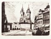 LIESLER Josef 1912-2005,Duma above Prague,1948,Meissner Neumann CZ 2012-12-16