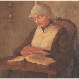 LIETZ Mattie 1893-1956,Woman Reading,1920,Treadway US 2008-12-07