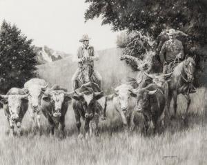 LIETZ Robert,Trailing the Herd,1974,Altermann Gallery US 2020-06-19