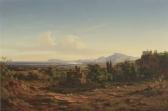 LIGETI Antal 1823-1890,Sizilianische Landschaft mit Blick auf die Bucht v,1864,Neumeister 2021-06-23