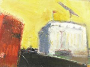 LIGHT Susan 1954,Yellow Sky With Crane,Burstow and Hewett GB 2014-03-26