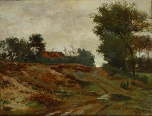 LIGNY Charles 1819-1889,Toits rouges dans un paysage,1871,Campo & Campo BE 2011-05-30