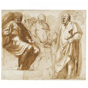 LIGORIO Pirro 1513-1583,ROMANS PAYING TRIBUTE MONEY TO THE DACIAN KING, DE,Sotheby's GB 2008-01-23