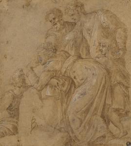 LIGORIO Pirro 1513-1583,Un groupe de personnages,Christie's GB 2023-03-22