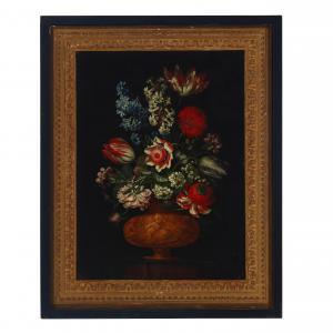 LIGOZZI Bartolomeo 1630-1695,A still life of flowers in a decorated metal urn,Bonhams GB 2024-03-12