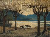 LILIE Walter 1876-1924,Shore of Lake Maggiore,1916,Auctionata DE 2015-01-29