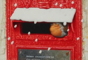 LILLY Ken 1929-1996,A robin sheltering in a postbox,Woolley & Wallis GB 2019-12-11