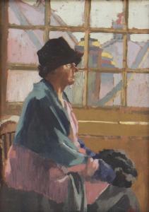LILLY Marjorie 1891-1980,Portrait of a woman seated against a window - A to,Sworders GB 2021-10-05