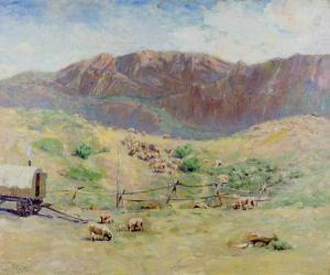 LILLYWHITE Raphael 1891-1980,Untitled (Sheep Mountain),Jackson Hole US 2024-02-17