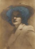 LIMA de Pedro 1900-1900,Portret kobiety w kapeluszu,1949,Rempex PL 2012-12-19