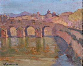 LIMAURO Raffaele 1884-1962,Ponte Annoni a Capua,Vincent Casa d'Aste IT 2017-06-20