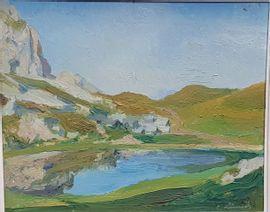 LIMIDO Carlo 1901-1957,Paysage de montagne,Chayette et Cheval FR 2021-01-29