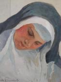 LIMIDO Carlo 1901-1957,Portrait de religieuse,Brissoneau FR 2013-02-01