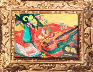 LIMOUSE Roger 1894-1990,Nature morte au violon,Cannes encheres, Appay-Debussy FR 2022-07-09