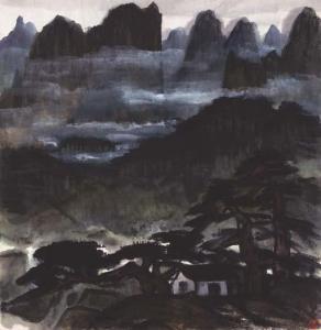 LIN FENGMIAN 1900-1991,CLOUDY SKY OVER DISTANT MOUNTAINS,Christie's GB 2002-10-27