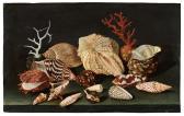 LINARD Jacques 1600-1645,Still life of shells and coral on a table draped w,Sotheby's GB 2021-12-08