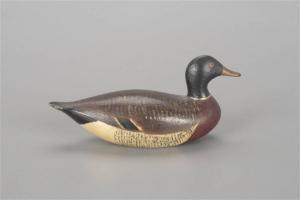 LINCOLN Joseph W 1859-1938,Miniature Mallard Drake,1910,Copley US 2022-07-15