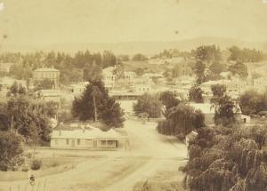 LIND J.P 1800-1800,View of the township of Clunes, Victorian Goldfiel,1880,Leonard Joel 2012-07-22