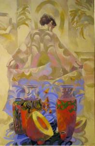LINDBERG Keith 1938,Woman, Pottery Jars,1982,Wickliff & Associates US 2018-09-13