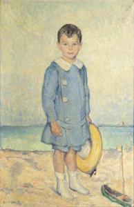 LINDE WALTHER Heinrich 1868-1939,Karl Warburg as a Boy,Stahl DE 2023-06-23