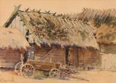 LINDEMANN Emil 1864-1945,Cart by a farm,1939,Desa Unicum PL 2018-09-20