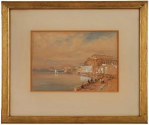 LINDEMANN FROMMEL Karl,Strand von Neapel mit dem Blick auf Castel dell'Ov,Dobritz 2021-11-13