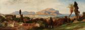 LINDEMANN FROMMEL Karl,Veduta di Palermo sullo sfondo del Monte Pellegrin,1868,Finarte 2007-02-21