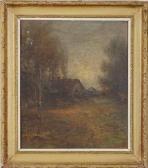 LINDENMUTH Arlington N 1867-1950,Scene with cottages,Alderfer Auction & Appraisal US 2008-09-12