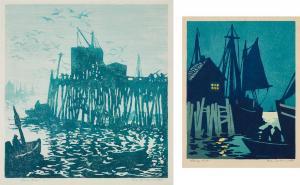 LINDENMUTH Tod 1885-1976,Low Tide; Along Side,1915-1940,Phillips, De Pury & Luxembourg US 2023-10-24