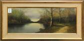 LINDER A,Wooded Lake Scene,Clars Auction Gallery US 2013-06-15