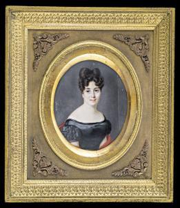 LINDER Emilie 1797-1867,Portrait of a young lady,Nagyhazi galeria HU 2017-12-05