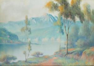 LINDER Harry 1886-1931,Lake in a mountain landscape,John Moran Auctioneers US 2020-01-26