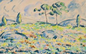 LINDFORS Anton 1881-1950,SUMMER LANDSCAPE,Bukowskis SE 2011-03-09