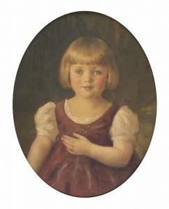 LINDHE Ivan 1875-1954,Retrato de Menina,Palacio do Correio Velho PT 2015-09-23