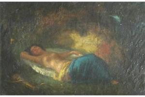 LINDSAY Coutts 1824-1907,Sleeping Maiden,Keys GB 2015-10-02