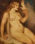 LINDSAY NORMAN ALFRED WILLIAMS 1879-1969,Nude with Dove,Leonard Joel AU 2023-09-19