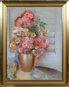LINDSAY ROTHWELL ELIZABETH 1877-1946,Faded Roses,1940,Dargate Auction Gallery US 2009-08-07