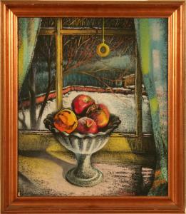 LINDSAY ROTHWELL ELIZABETH,Fruit in
Bowl -Sunny Window,1942,Dargate Auction Gallery 2009-08-07