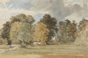 LINDSAY Thomas 1793-1861,In the Meadows nr Mortlake,1834,Rosebery's GB 2020-09-23